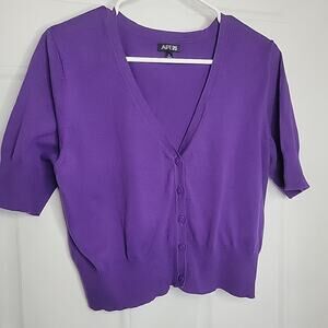 APT. 9 Purple Cardigan Women's XL